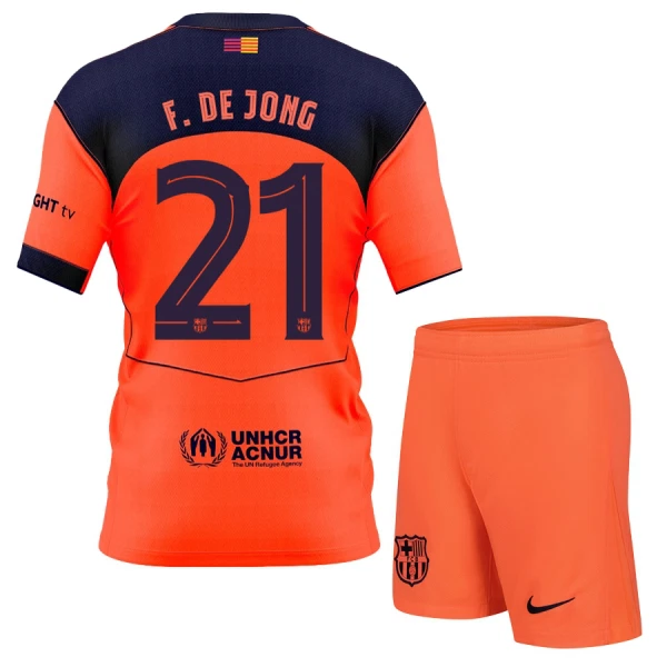 Maglia Barcellona Frenkie de Jong 21 Bambino Gara Third 2025/26 Maglia Barcellona Frenkie de Jong 21 Bambino Gara Third 2025/26