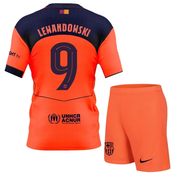 Maglia Barcellona Robert Lewandowski 9 Bambino Gara Third 2025/26 Maglia Barcellona Robert Lewandowski 9 Bambino Gara Third 2025/26
