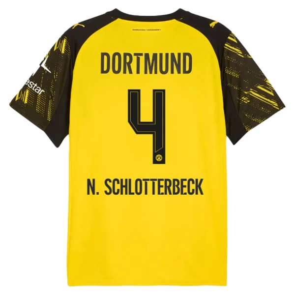 Maglia Borussia Dortmund Nico Schlotterbeck 4 Gara Home 2025/26 Maglia Borussia Dortmund Nico Schlotterbeck 4 Gara Home 2025/26
