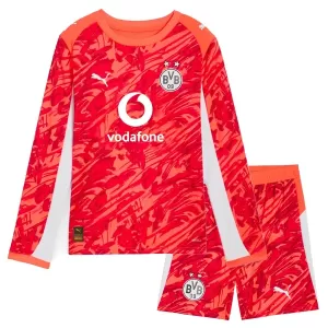 Maglia Portiere Borussia Dortmund Bambino 2025/26 Maniche Lunghe Rosso