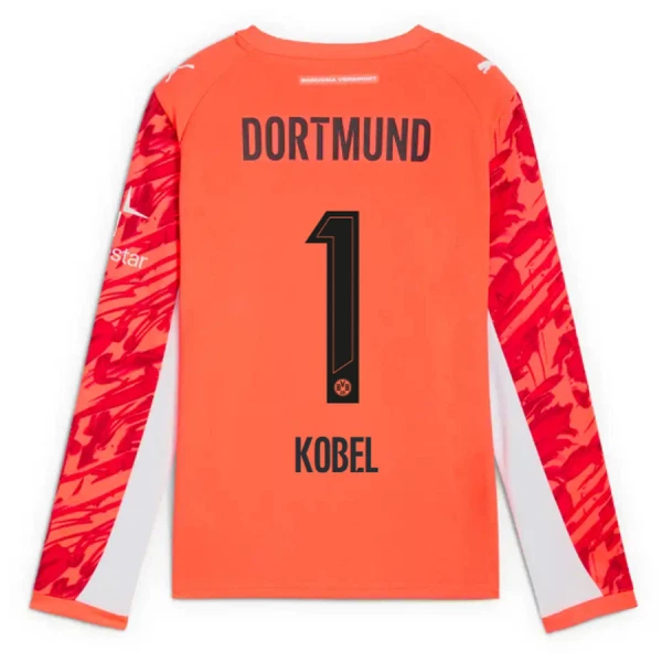 Maglia Portiere Borussia Dortmund Kobel 1 2025/26 Maniche Lunghe Rosso Maglia Portiere Borussia Dortmund Kobel 1 2025/26 Maniche Lunghe Rosso