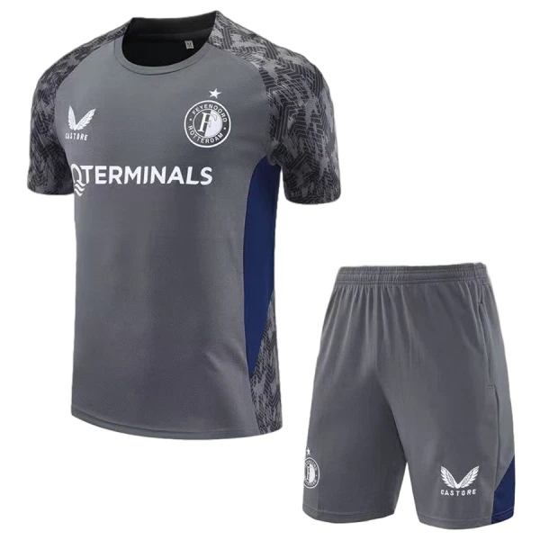 Feyenoord Rotterdam Maglia da Allenamento Bambino 2025/26 Grigio