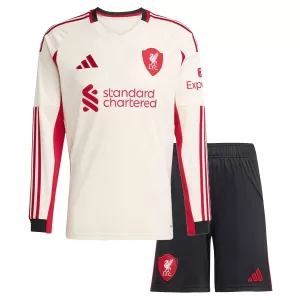 Maglia Liverpool Bambino Gara Away 2025/26 Maniche Lunghe