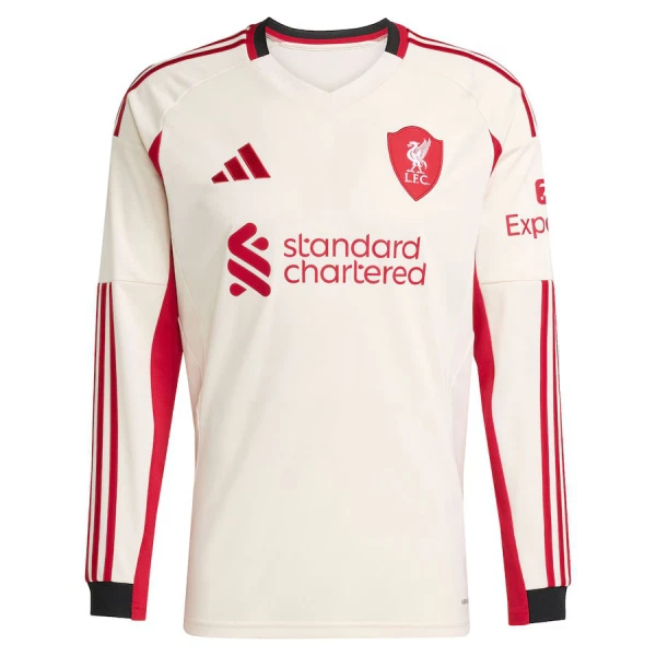 Maglia Liverpool Bambino Gara Away 2025/26 Maniche Lunghe