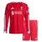 Maglia Liverpool Bambino Gara Home 2025/26 Maniche Lunghe
