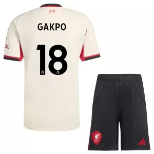 Maglia Liverpool Cody Gakpo 18 Bambino Gara Away 2025/26 Maglia Liverpool Cody Gakpo 18 Bambino Gara Away 2025/26
