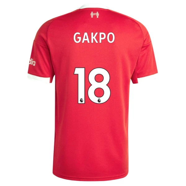 Maglia Liverpool Cody Gakpo 18 Gara Home 2025/26