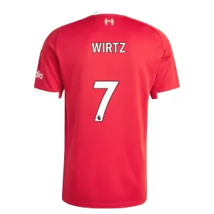 Maglia Liverpool Florian Wirtz 7 Gara Home 2025/26 Maglia Liverpool Florian Wirtz 7 Gara Home 2025/26