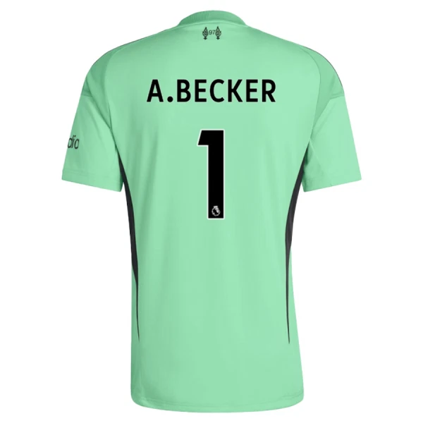 Maglia Portiere Liverpool Alisson Becker 1 Bambino 2025/26 Verde