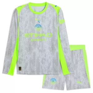 Maglia Manchester City Bambino Gara Third 2025/26 Maniche Lunghe