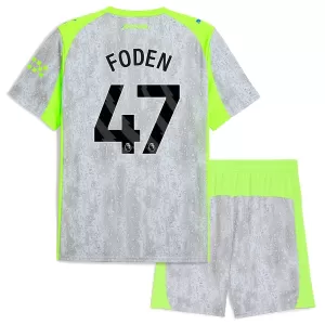 Maglia Manchester City Phil Foden 47 Bambino Gara Third 2025/26 Maglia Manchester City Phil Foden 47 Bambino Gara Third 2025/26