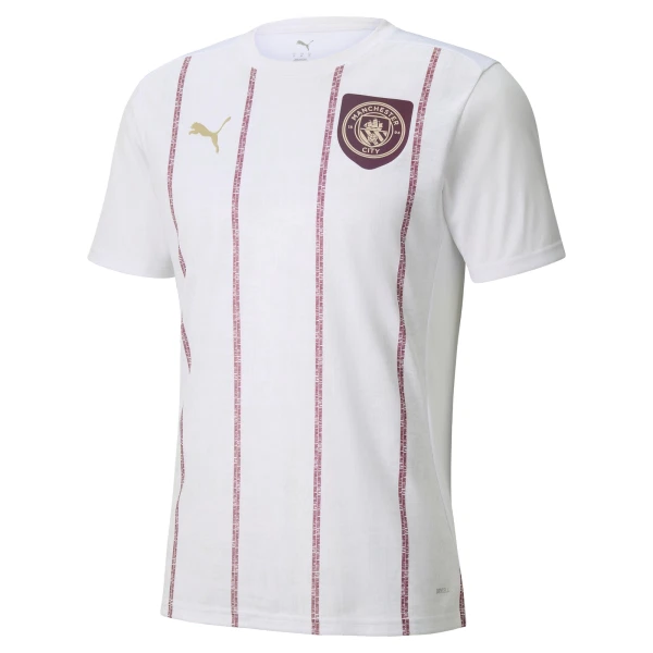 Maglia Manchester City Pre-Match 2025/26 Bianco Maglia Manchester City Pre-Match 2025/26 Bianco