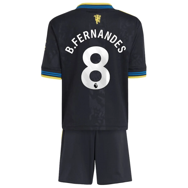 Maglia Manchester United Bruno Fernandes 8 Bambino Gara Third 2025/26 Maglia Manchester United Bruno Fernandes 8 Bambino Gara Third 2025/26