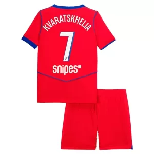 Maglia Paris Saint-Germain Kvaratskhelia 7 Bambino Gara Third 2025/26