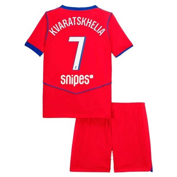 Maglia Paris Saint-Germain Kvaratskhelia 7 Bambino Gara Third 2025/26 Maglia Paris Saint-Germain Kvaratskhelia 7 Bambino Gara Third 2025/26