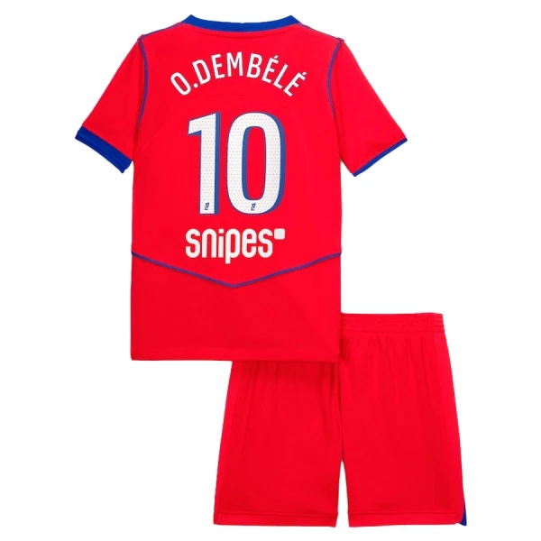 Maglia Paris Saint-Germain Ousmane Dembélé 10 Bambino Gara Third 2025/26