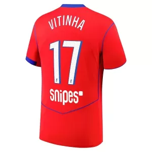 Maglia Paris Saint-Germain Vitinha 17 Gara Third 2025/26