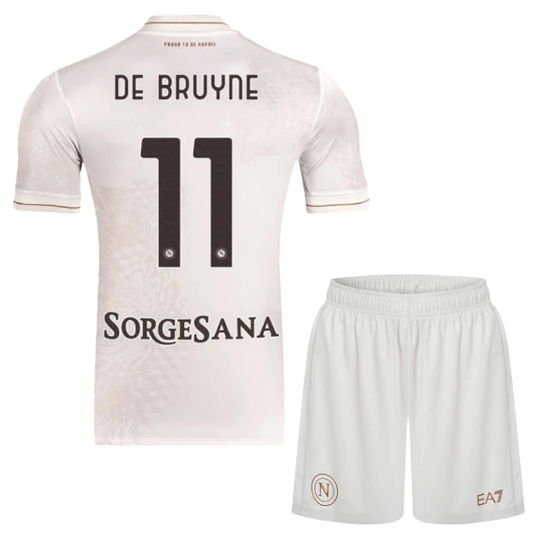 Maglia SSC Napoli Kevin De Bruyne 11 Bambino Gara Away 2025/26 Maglia SSC Napoli Kevin De Bruyne 11 Bambino Gara Away 2025/26