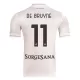 Maglia SSC Napoli Kevin De Bruyne 11 Gara Away 2025/26