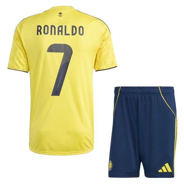 Maglia Al-Nassr FC Cristiano Ronaldo 7 Bambino Gara Home 2025/26 Maglia Al-Nassr FC Cristiano Ronaldo 7 Bambino Gara Home 2025/26