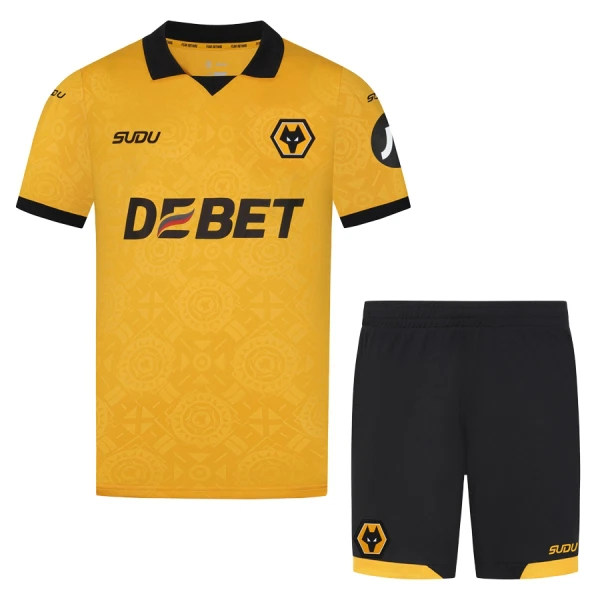 Maglia Wolverhampton Wanderers Bambino Gara Home 2025/26 Maglia Wolverhampton Wanderers Bambino Gara Home 2025/26
