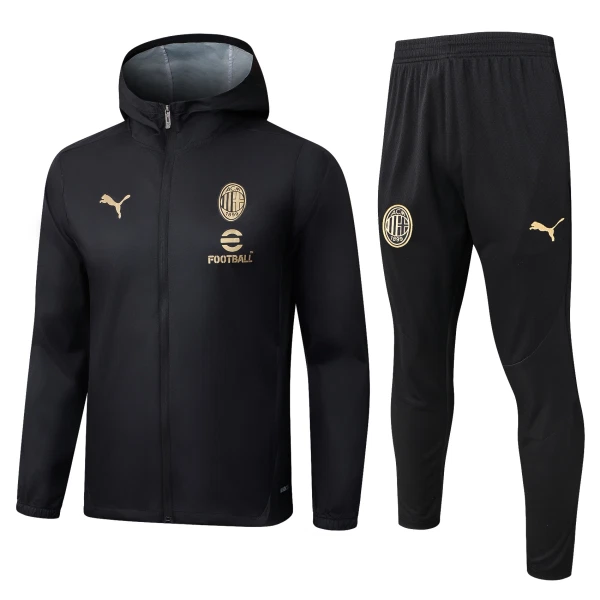 AC Milan Giacca da allenamento con cappuccio 2025/26 Nero AC Milan Giacca da allenamento con cappuccio 2025/26 Nero