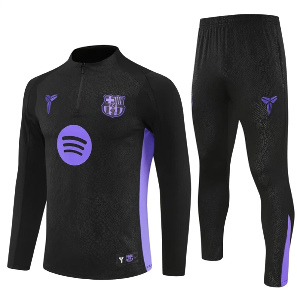 Barcellona Tuta felpata da allenamento 2025/26 Nero Barcellona Tuta felpata da allenamento 2025/26 Nero