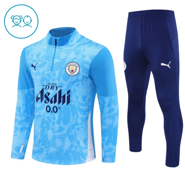 Manchester City Tuta felpata da allenamento Bambino 2025/26 Blu Manchester City Tuta felpata da allenamento Bambino 2025/26 Blu