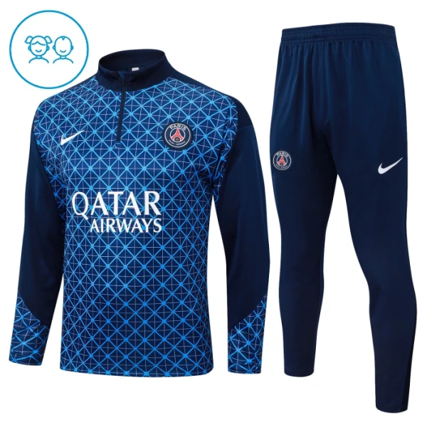 Paris Saint-Germain Tuta felpata da allenamento Bambino 2025/26 Blu Paris Saint-Germain Tuta felpata da allenamento Bambino 2025/26 Blu