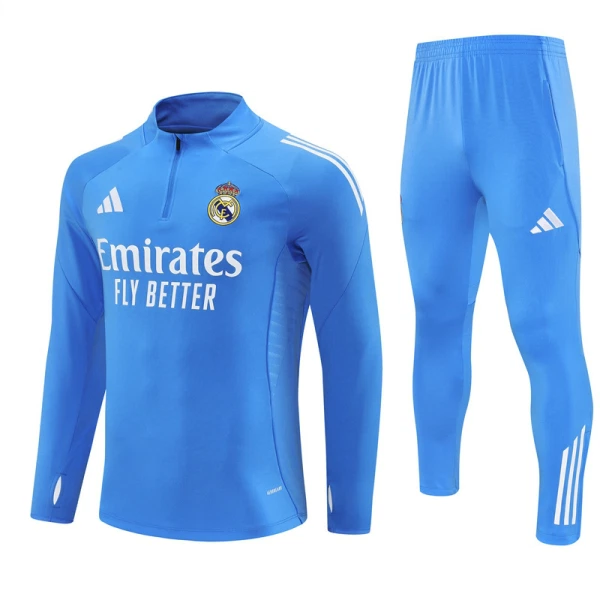 Real Madrid Tuta felpata da allenamento 2025/26 Blu Real Madrid Tuta felpata da allenamento 2025/26 Blu