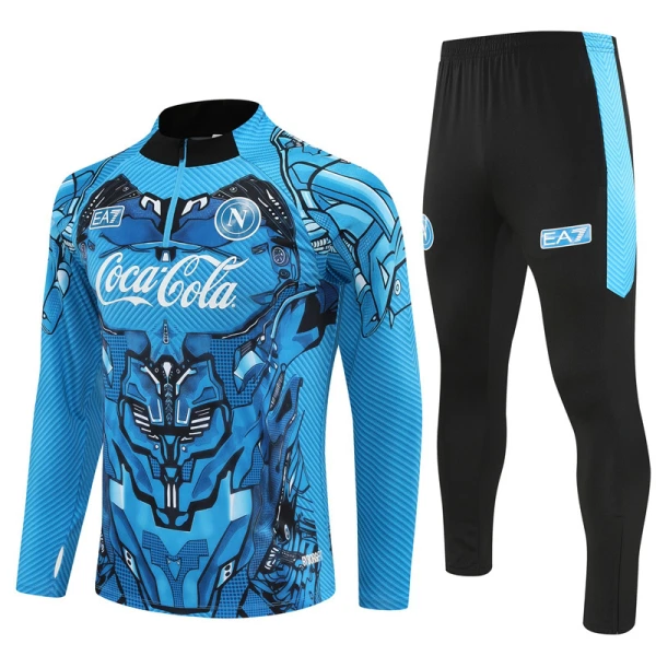 SSC Napoli Tuta felpata da allenamento 2025/26 Blu SSC Napoli Tuta felpata da allenamento 2025/26 Blu
