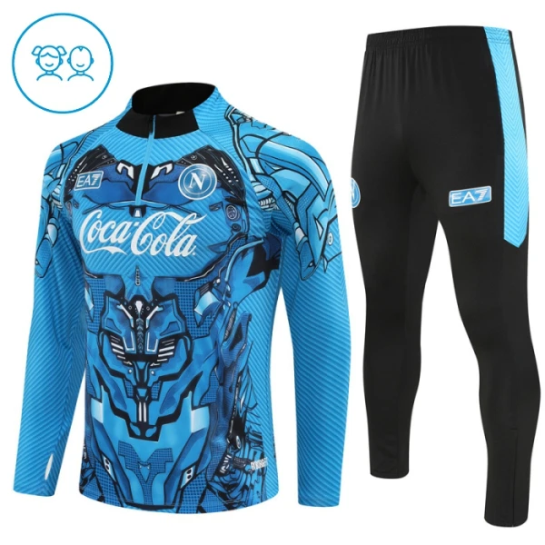 SSC Napoli Tuta felpata da allenamento Bambino 2025/26 Blu SSC Napoli Tuta felpata da allenamento Bambino 2025/26 Blu
