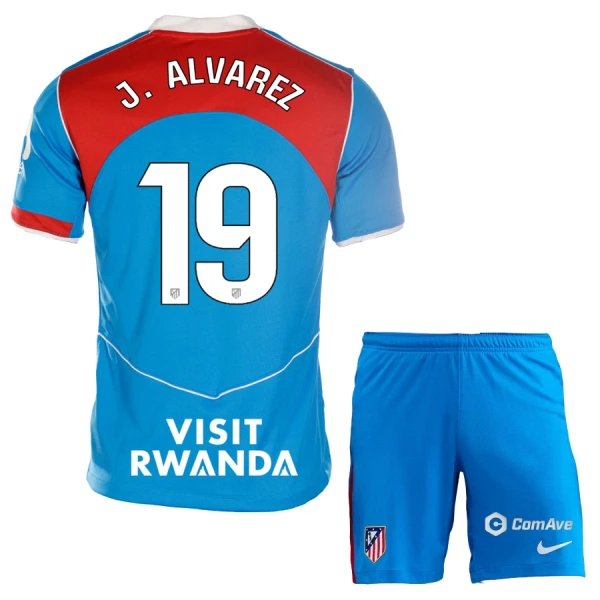 Maglia Atlético Madrid Julián Álvarez 19 Bambino Gara Third 2025/26 Maglia Atlético Madrid Julián Álvarez 19 Bambino Gara Third 2025/26