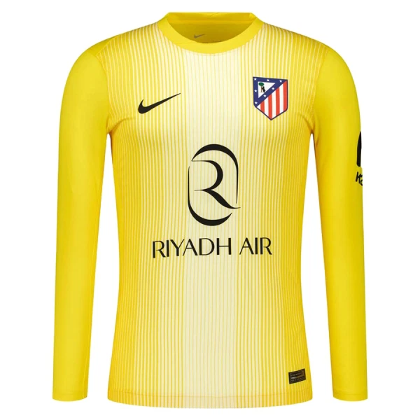 Maglia Portiere Atlético Madrid 2025/26 Maniche Lunghe Giallo Maglia Portiere Atlético Madrid 2025/26 Maniche Lunghe Giallo