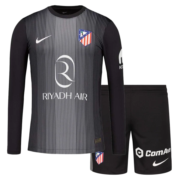 Maglia Portiere Atlético Madrid Bambino 2025/26 Maniche Lunghe Nero Maglia Portiere Atlético Madrid Bambino 2025/26 Maniche Lunghe Nero