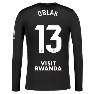 Maglia Portiere Atlético Madrid Jan Oblak 13 2025/26 Maniche Lunghe Nero