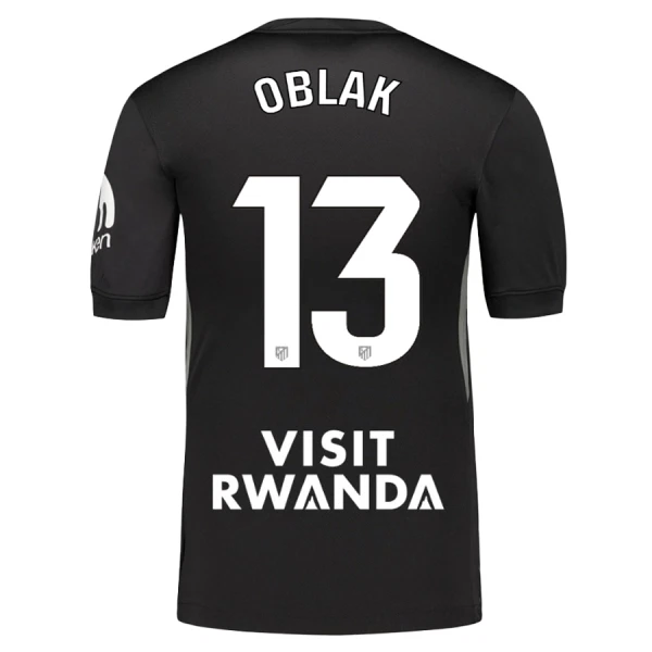 Maglia Portiere Atlético Madrid Jan Oblak 13 2025/26 Nero Maglia Portiere Atlético Madrid Jan Oblak 13 2025/26 Nero