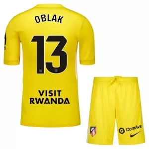 Maglia Portiere Atlético Madrid Jan Oblak 13 Bambino 2025/26 Giallo