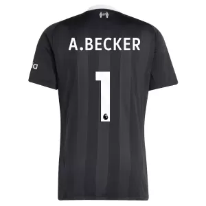 Maglia Portiere Liverpool Alisson Becker 1 2025/26 Nero