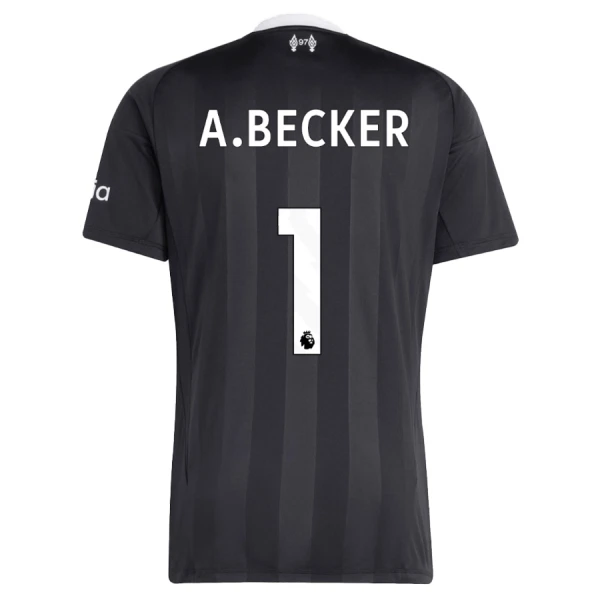 Maglia Portiere Liverpool Alisson Becker 1 2025/26 Nero Maglia Portiere Liverpool Alisson Becker 1 2025/26 Nero