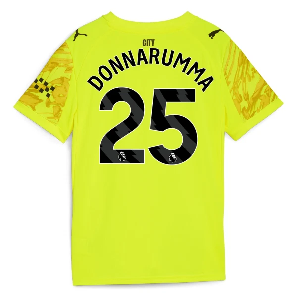 Maglia Portiere Manchester City Gianluigi Donnarumma 25 2025/26 Giallo Maglia Portiere Manchester City Gianluigi Donnarumma 25 2025/26 Giallo