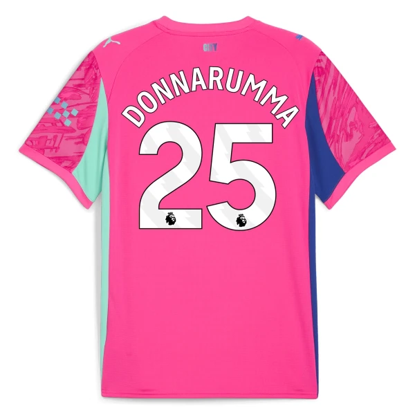 Maglia Portiere Manchester City Gianluigi Donnarumma 25 2025/26 Rosa Maglia Portiere Manchester City Gianluigi Donnarumma 25 2025/26 Rosa