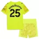 Maglia Portiere Manchester City Gianluigi Donnarumma 25 Bambino 2025/26 Giallo Maglia Portiere Manchester City Gianluigi Donnarumma 25 Bambino 2025/26 Giallo