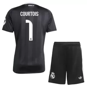 Maglia Portiere Real Madrid Thibaut Courtois 1 Bambino 2025/26 Nero