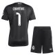 Maglia Portiere Real Madrid Thibaut Courtois 1 Bambino 2025/26 Nero Maglia Portiere Real Madrid Thibaut Courtois 1 Bambino 2025/26 Nero