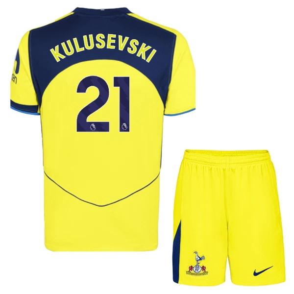 Maglia Tottenham Hotspur Dejan Kulusevski 21 Bambino Gara Third 2025/26 Maglia Tottenham Hotspur Dejan Kulusevski 21 Bambino Gara Third 2025/26