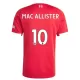 Maglia Liverpool Alexis Mac Allister 10 Gara Home 2025/26 Maglia Liverpool Alexis Mac Allister 10 Gara Home 2025/26