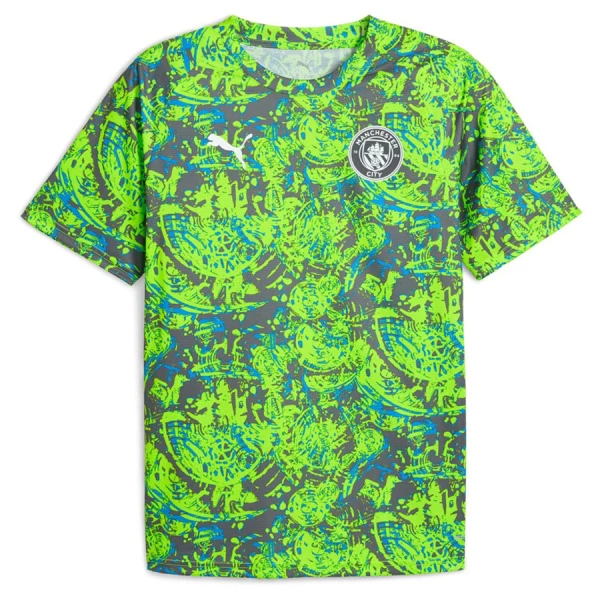 Maglia Manchester City Pre-Match 2025/26 Verde Maglia Manchester City Pre-Match 2025/26 Verde
