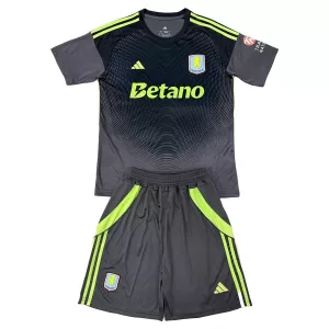 Maglia Portiere Aston Villa Bambino 2025/26 Nero