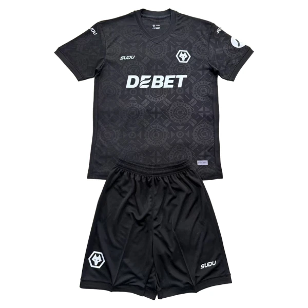Maglia Portiere Wolverhampton Wanderers Bambino 2025/26 Nero Maglia Portiere Wolverhampton Wanderers Bambino 2025/26 Nero